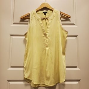 Yellow Ann Taylor Sleeveless Top